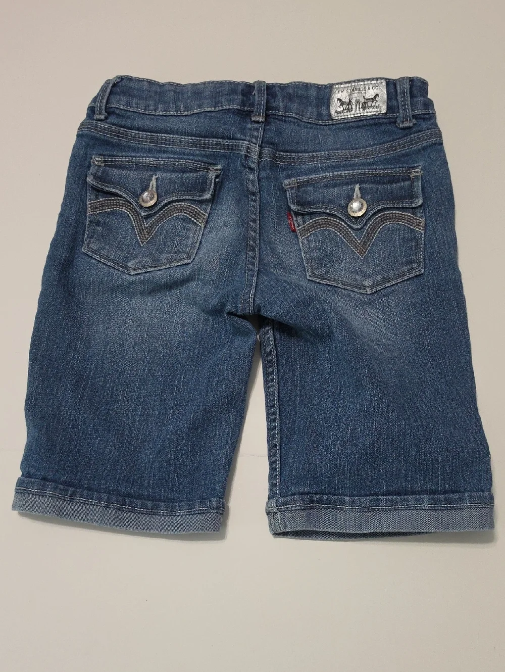 LEVI'S Kids Bermuda Medium Wash Denim Shorts Sz 10